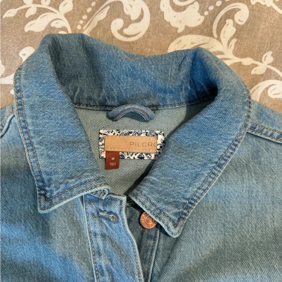 Pilcro Anthropologie Jean Jacket Size Medium New, Never Worn - Picture 2 of 5